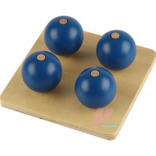 Montessori Instruments for Infants and Young Children Preschool Education Wooden Toys Four Balls and Nails