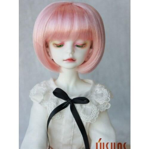 JD244B 1/4 MSD synthetic mohair doll wigs 7-8inch Short cut Bobo wig