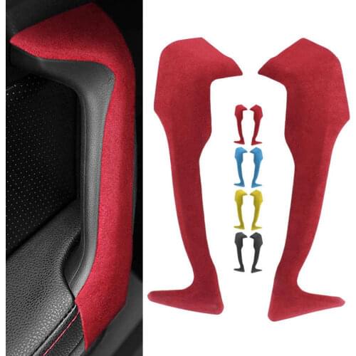 Interior Door Panel Armrest Cover Full Suede Handle Trim Fit for Subaru BRZ 2013 2014 2015 2016 2017 2018 2019 2020 Car style
