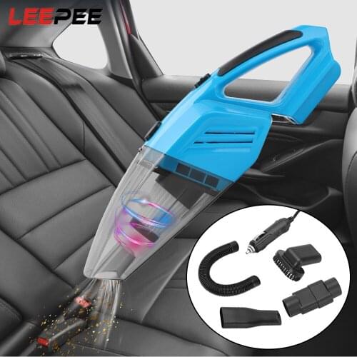LEEPEE 12V 120W For Car Wet And Dry dual-use High Suction Mini Car Vacuum Cleaner Powerful Handheld Mini Vacuum Cleaners