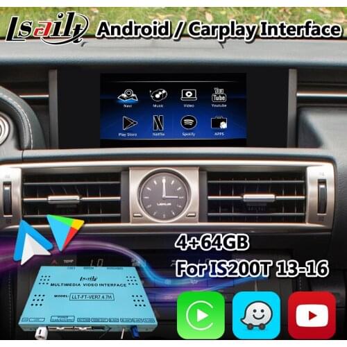 Lsailt Android Carplay Multimedia Video Interface for Lexus IS200t IS250 Mouse Control 2013-2016