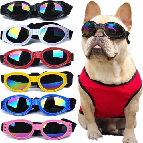 Fashion Cool Dog Sunglasses Pet Dog Eye Wear Protection Goggles Medium Large Dog Accessories Summer Pet Products 12d30S2