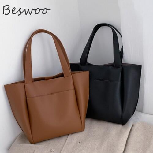 Fashion Solid Bags for Women 2021 Large Capacity Leather Hasp Women Shoulder Bag Tote Bag High Quality Luxury Designer Handbag