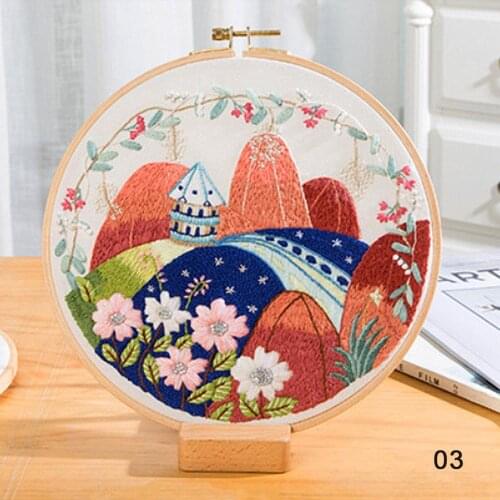 DIY Embroidery Handcraft Handwork Needlework Cross Stitch Kit Cotton Embroidery Painting Decoration Embroidery Home Decor