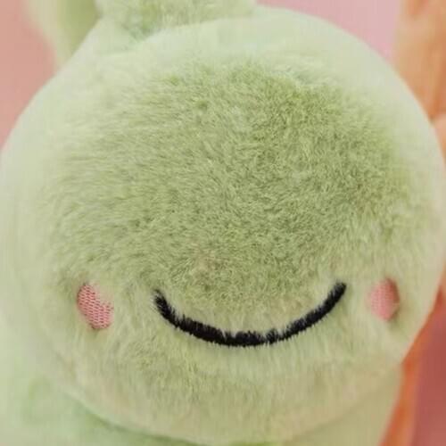 Parent-Child Winter Cartoon Earmuff with Moving Frog Eyes Plush Ear Warmer Cover 449F