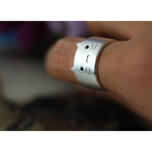 Newest Style Listed Cute Kitty Cat Ring Simple Animal Wide Open Ring Jewelry Wrap Ring Adjustable