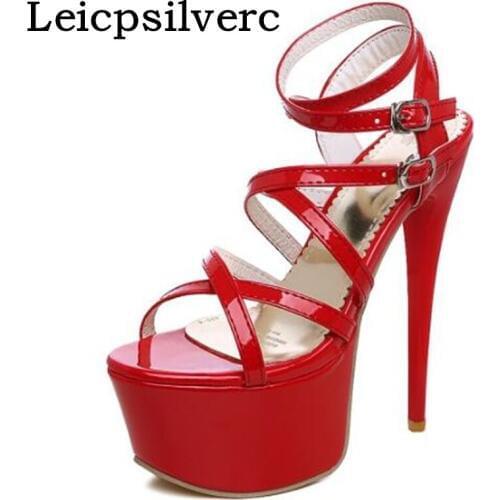 The summer new ultra high heel women sandal sexy nightclub dance date womens shoes