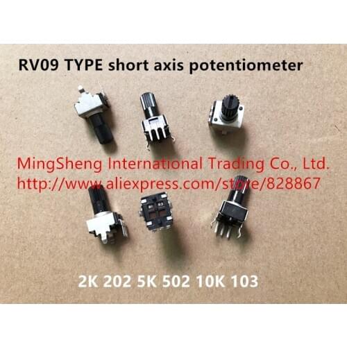 Original new 100% Rv09 type 2K 5K 10K spot short axis potentiometer (SWITCH)