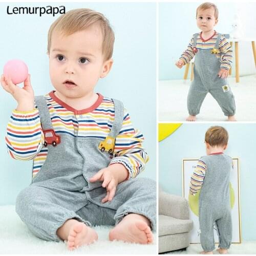 2021 Autumn Baby Clothes Boys Girls Rompers Onesie Infant Jumpsuits Long Sleeve Newborn Cotton Stripe Cute Costume Baby Romper