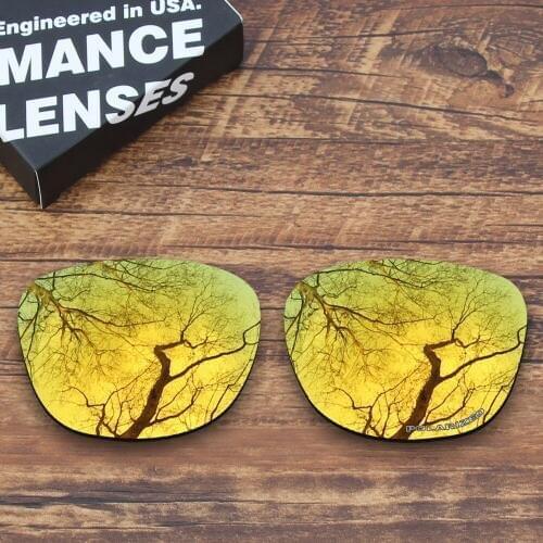 ToughAsNails Resist Seawater Corrosion Polarized Replacement Lenses for Oakley Trillbe X Sunglasses Gold Mirrored