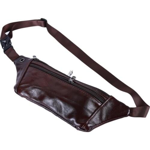 Men Hip Bum Belt Pouch Fanny Pack Waist Purse Clutch Bag Small Pouch Fashion Casual Male Leather bag