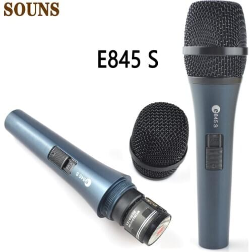 Free Shipping микрофон E845s Wired dynamic Cardioid Professional Vocal Microphone E845s Studio Mic E845 E835 E828