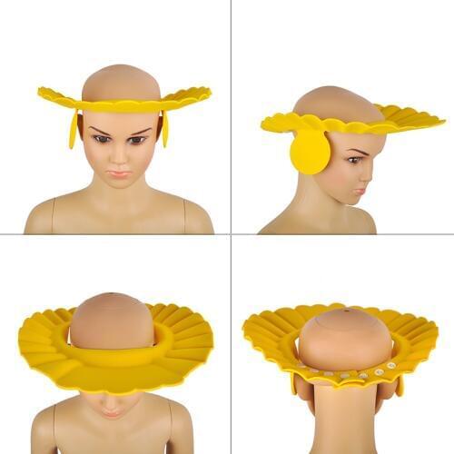 Adjustable Baby Kids Shower Cap Protect Shampoo Caps Children Hair Sun Bath Visor Hats for Bathing Wash Hair Ear Eye Protection