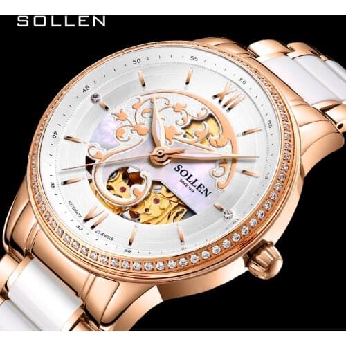 Женские золотые часы SOLLEN China At AliExpress
