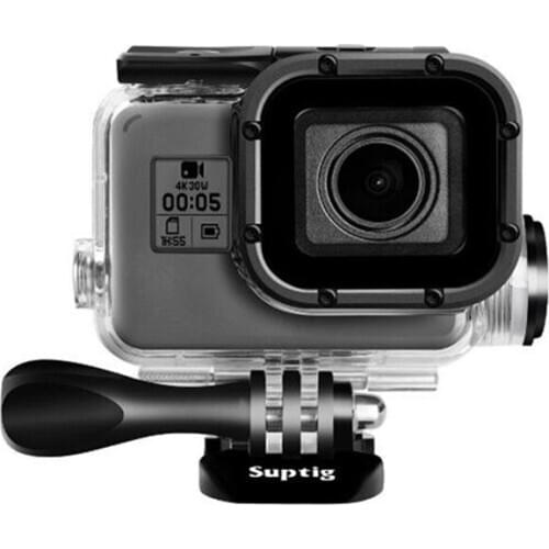 Suptig Housing Case Replacement Waterproof Case Protective Frame for GoPro Hero 6 Hero 5 Sport Camera Black
