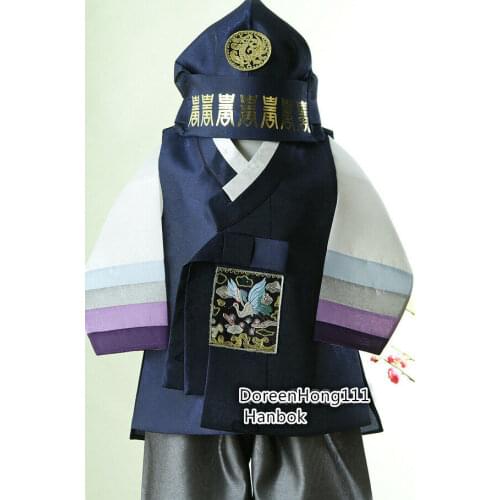Korean Traditional Hanbok for Baby Boy Birthday Party Korean National Kid Dolbok