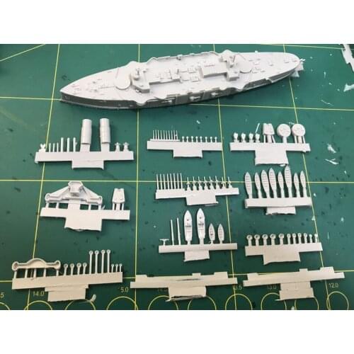 Military model resin 1/700 The armored cruiser Spring Day model Russo-Japanese War