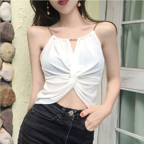 Womens Underwear Tops Halter Streetwear Cami Knitting Korean Vest Tanks Tops Camisole Womens T-shirt Slim Sexy Cami Bra Sweet