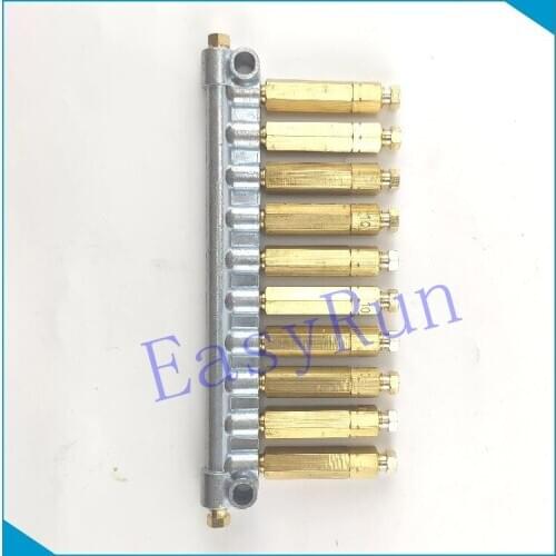 10 outlets Detective Volumetric oil Distributor lubrication separator valve lubricant manifold