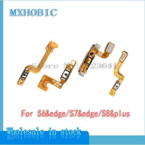 20pcs/lot Power On Off Button Flex Cable for Samsung S6 S7 edge S8 plus G920F G925f G930f G935f G950 G955 Switch Key Replacement
