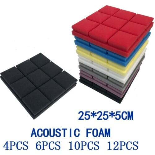 25*25*5CM sound insulation cotton wall recording studio drum room sound absorption cotton mushroom head sound insulation board