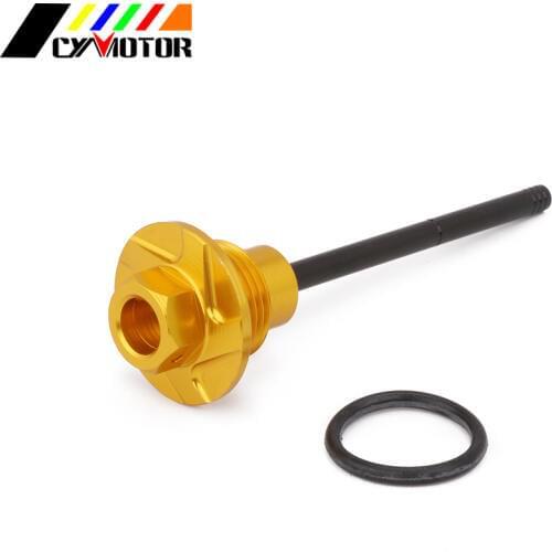 Motorcycle CNC Aluminum Engine Oil Dipstick Filter Plugs For KAWASAKI SUZUKI Arctic Cat KFX400 Z400 LTZ400 DVX400 KFX 400