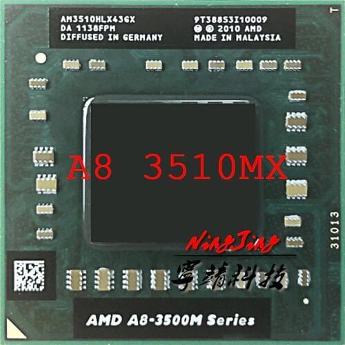 AMD A8-Series A8-3510MX A8 3510MX 1.8 GHz Quad-Core Quad-Thread CPU Processor AM3510HLX43GX Socket FS1