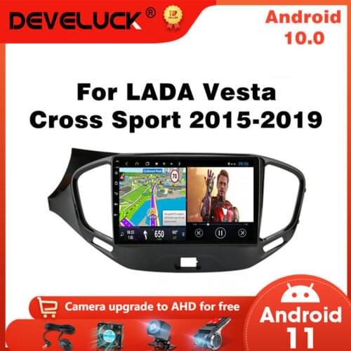 Android 10 Car Radio For LADA Vesta Cross Sport 2015 - 2020 car stereo Multimedia Video Player Navigation GPS RDS WiFi 2 Din DVD