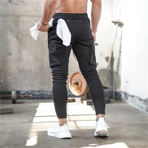 High Quality Sport Pants Men Black Sweatpants Jogging Running Pants GYM Trousers Fitness Bottom Joggers Cargo pants Trackpants