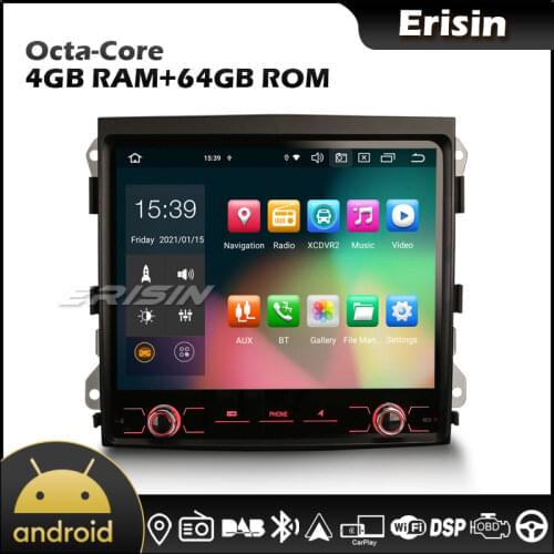Erisin Octa Core GPS 8142 8.4" Android 10.0 CarPlay TPMS DVR WIFI OBD2 DVR DAB Car Stereo for PORSCHE CAYENNE 2010-2017