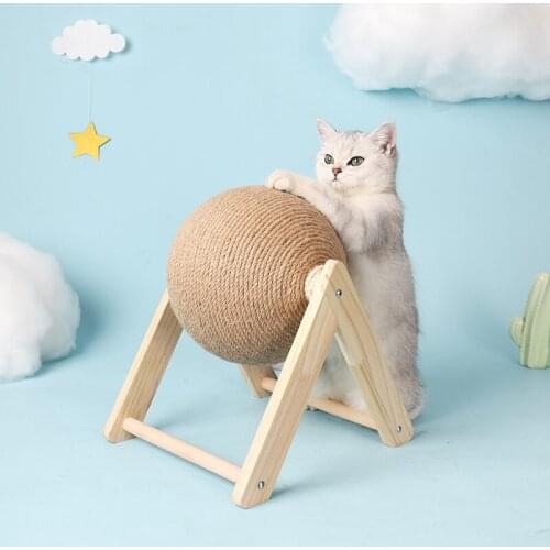 Scratcher Ball For Cat Toys Cat Scratching Ball Wheel For Cats Sisal Rope Ball Corrugated Toy Cat Scraper Toys For Kitten