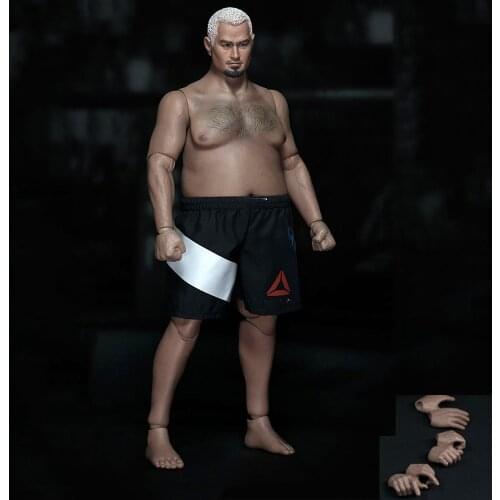 Collection 1:6 Scale Plump Male Fat Strong Body Figure Body AT018 and AT021 w head and short F 1/6 Model Figure Accessory