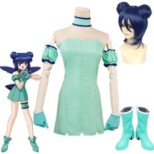 Japanese anime Tokyo Mew Mew Mint Aizawa Cosplay Costume for Adult Women Halloween Costumes cosplay wig custom-made boots
