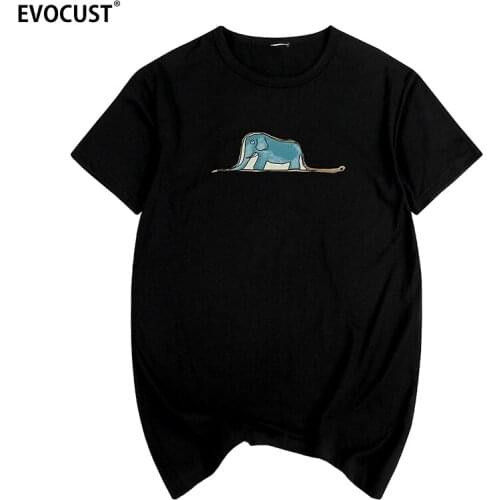 The Little Prince Boa constrictors eating an elephant Summer funny T-shirt Cotton Men T shirt New TEE TSHIRT Womens
