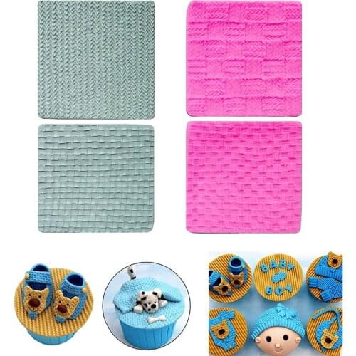 Hot Sugarcraft Knitting Silicone Cake Mold Cake Decorating Tools Gum Paste Mold Cupcake Mold Soap Mould New Baby Fondant Mold