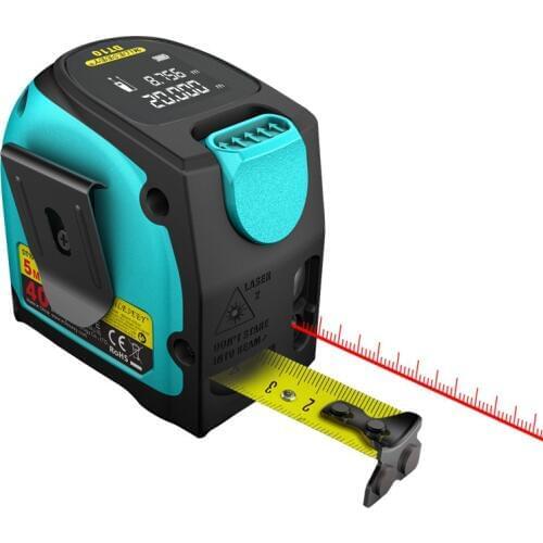 Mileseey Dt10 Laser Tape Measure 2-in-1 Digital Laser Measure Laser Rangefinder With Lcd Digital Display,magnetic Hook