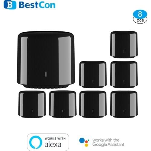 8 PCS/Lot Broadlink RM4C Mini Bestcon Smart Home WiFi IR Remote Controller Automation Modules Compatible with Alexa Google Home