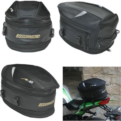 Motorcycle Tail Bags Backseat Bag Motocross Rear Seat Bag Helmet Storage Bag Large Capacity Outdoor Riding Backpack Tank Bag