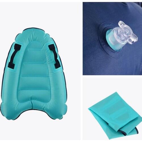 Children Summer Beach Surfing Inflatable Surfboard with Two Handles Non-slip Swimming Pool Floating Mat Cushion Pad Lightweight