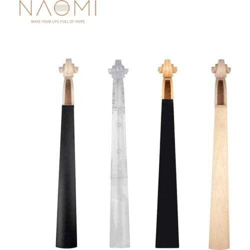 NAOMI 4/4 Violin Neck Maple/Crystal/Plastic Neck+ Ebony Fingerboard Diy Violin Parts Accessories Replacement