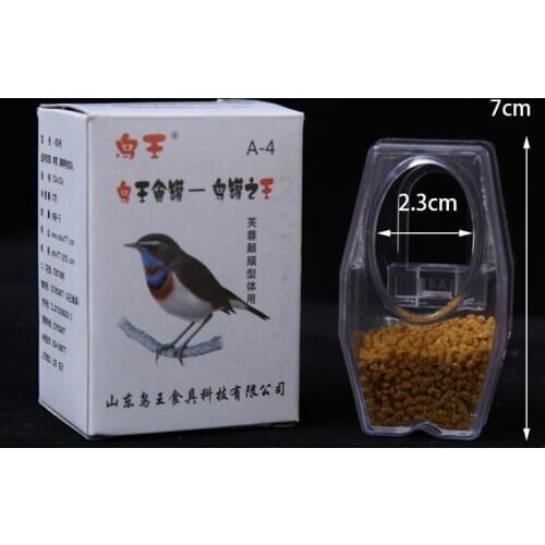 Newest Acrylic Bird Feeder Food Box Anti-scatter Parrot Feeder With Stand Birds Feeding Supplies Hanging Feeding Box Outdoor E11