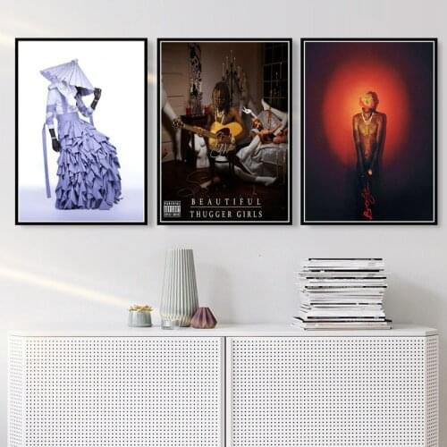 New Young Thug Rap Hip Hop Music Album Star Poster And Prints Canvas Oil Painting Art Wall Pictures For Living Room Home Decor