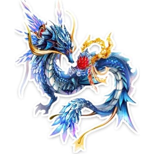 New Funny Dragon Car Sticker Car Decals Vinyl Car Window Scratches Waterproof PVC Good Quality Waterproof Sun Protection Anti-UV