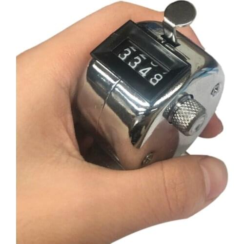 69HF Portable 4 Digit Number Handheld Tally Counter Mini Mechanical Digital Counting Hand Click Golf Clicker