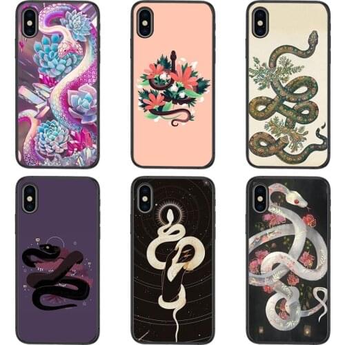 Hand Snake Flower Snake Painting Black Back 3D Prime Less Expensive For Redmi K40 9C Nfc 9A 8A 7A K30S K30 Pro Plus 5G