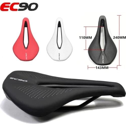 EC90 Bicycle Seat Saddle MTB Road Bike Saddles Mountain Bike Racing Saddle PU Breathable Soft Seat Cushion Road Bike Seat