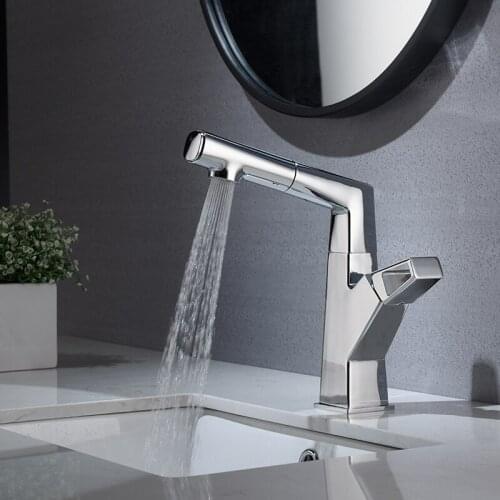 Basin Faucet Europe Black Single Handle Hot And Cold Taps Bathroom Sink Faucet Brass Deck Mounted Mixer White Chrome New Style