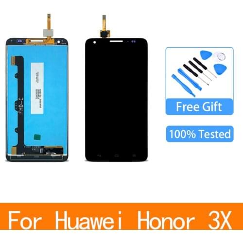 5.5'' LCD For Huawei Honor 3X LCD Display Touch Screen Digitizer Assembly for Huawei Ascend G750 Screen Display