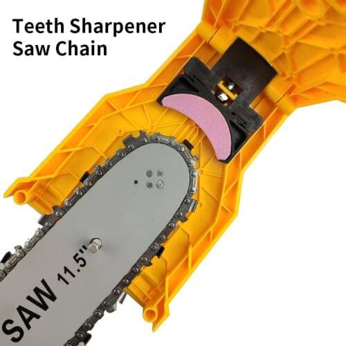Teeth Sharpener Saw Chain Sharpener Bar-Mounted Fast Grinding Electric Power Chainsaw Chain Sharpener Woodworking Tools