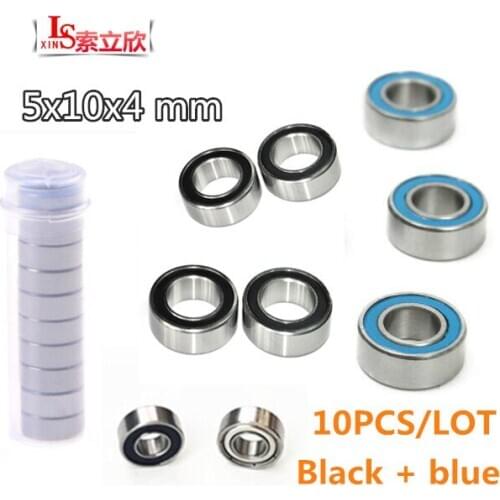 10pcs/LOT NEW High quality MR105-2RS MR105 ZZ size 5x10x4mm Miniature Ball Bearings dust MR105 2 RS L 1050